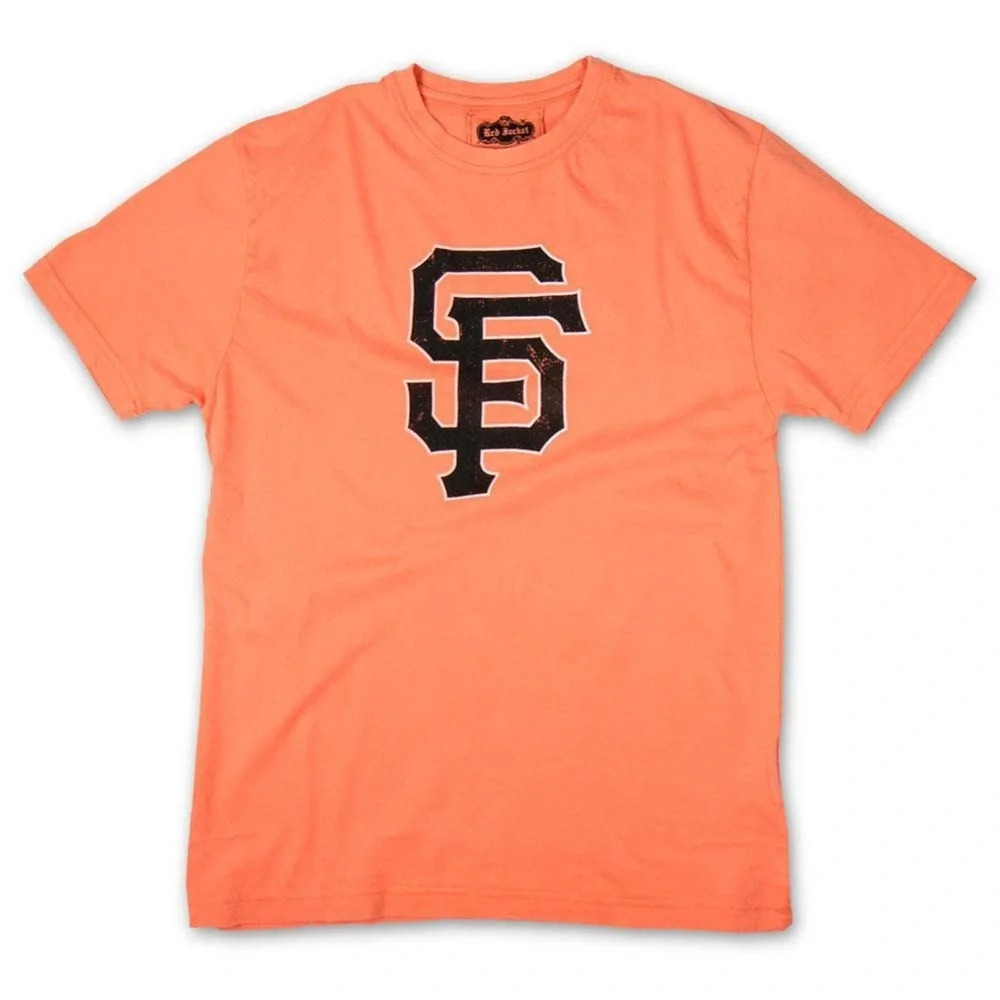 Red Jacket San Francisco Giants - SF Logo Soft Orange T-Shirt, XL, NWT